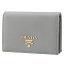 プラダ PRADA 財布 二つ折り サフィアーノ ミニ財布 レディース グレー系 1MV021 QWA 424