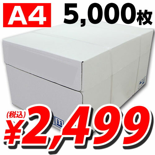 高白色コピー用紙 A4 5000枚 