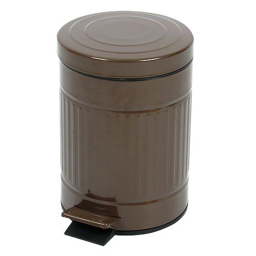 フットペダル式ゴミ箱 CUBO（キューボ） ブラウン 容量5L※代引不可【合計￥1900以上送料無料！】