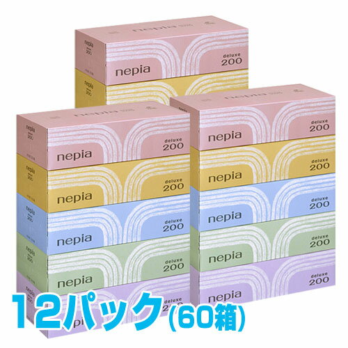 ネピア ティッシュ200Wコンパクト 12パック60箱 【送料無料！】