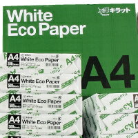 キラット ホワイトエコペーパー A4サイズ 2箱セット 10000枚（5000枚×2箱）【…...:onestep:10000785