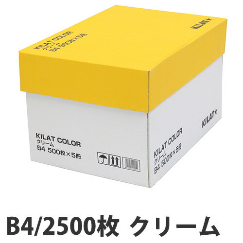 カラーコピー用紙 クリーム B4 2500枚...:onestep:10052537