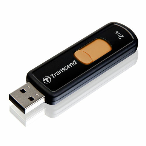 トランセンド USBフラッシュメモリ 2GB スライド TS2GJF500【合計￥1900以上送料無料！】合計￥1900以上送料無料！