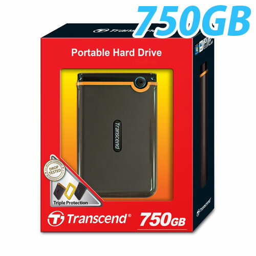 トランセンド ポータブルハードディスク TS750GSJ25M2 【750GB】【送料無料！】