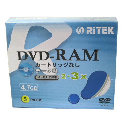 RITEC DVD-RAM データ用 5枚【合計￥1900以上送料無料！】合計￥1900以上送料無料！