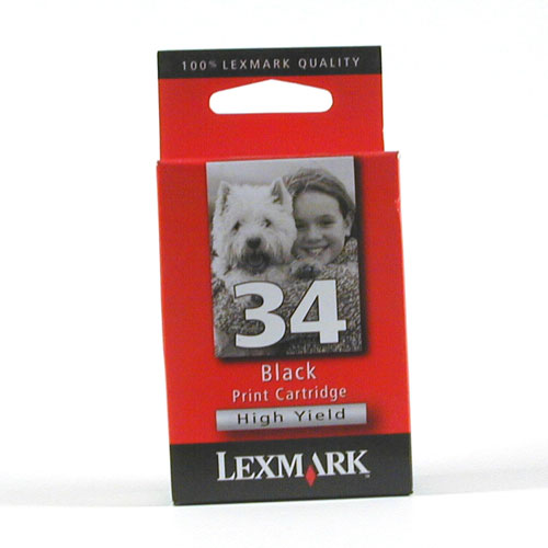 #34 ブラック ラージサイズ LEXMARK インクカートリッジ 【送料無料！】