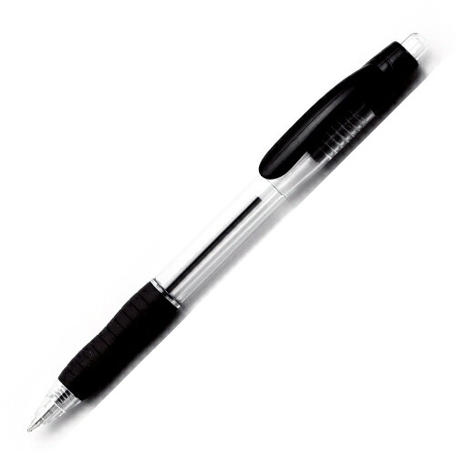  油性ボールペン ノック式 黒 1パック（10本入）キラットオリジナル【合計￥1900以上送料無料！】