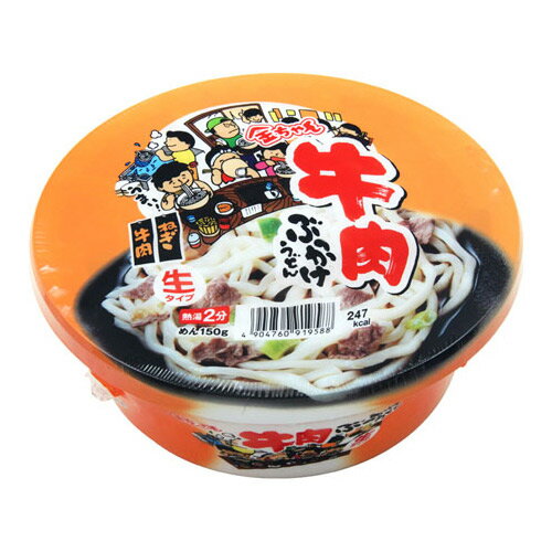 金ちゃん 牛肉入ぶっかけうどん 188g【合計￥1900以上送料無料！】カップでおてがるぶっかけうどん　合計￥1900以上送料無料！