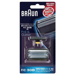 【送料500円】BRAUN(ブラウン)BS7785、BS7680、BS7650、BS7640、BS7630、BS7570、BS7540、BS7526、BS7515、BS7514、BS7511、BS7510、BS7505、BS7497対応シェーバー用替刃（セット）F/C30B【F/C7000の後継】