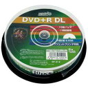 HIDISK(ハイディスク) DVD+R DL 8倍速 10枚組 片面2層 HDD+R85HP10