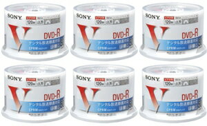 【送料無料・録画用DVD-R　50枚X6＝300枚】　SONY　50DMR12LCPH×6