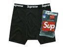 SUPREME シュプリーム★新品 黒　ボクサーパンツ　Hanes Boxer Briefs (4 Pack)　下着　アンダーウェアー 4枚パック