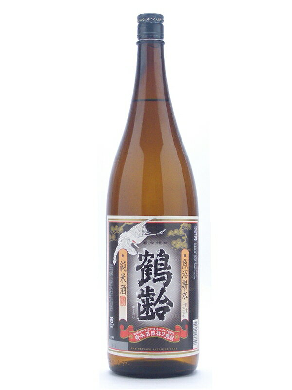 新潟県　青木酒造　鶴齢【かくれい】　純米酒　火入れ　1800ml　【日本酒】...:ono-sake:10000786