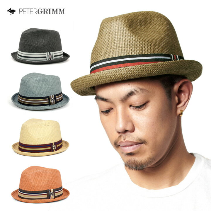 [ 送料無料 ] ピーターグリム デップ 帽子 中折れ ストロー ハット DEPP PETER GRIMM HAT DEPP 全5色 [ 麦わら帽子 ストローハット 大きいサイズ メンズ レディース ゴルフ ]【R】