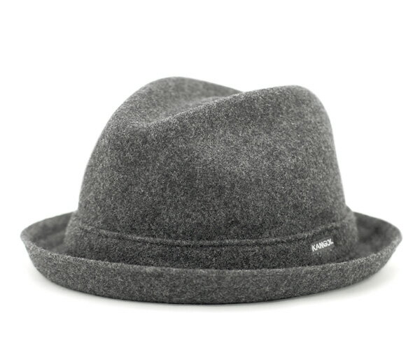 カンゴール ハット ウールプレーヤー ダークフランネル KANGOL WOOL PLAYER DK FLANNEL [ 帽子 ヘッドギア 中折れ 中折れハット ウールハット 大きいサイズ メンズ レディース ゴルフ 男女兼用 ]レビューで 送料無料 ★ [ ハット 帽子 ]