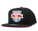 ミッチェル&ネス キャップ スナップバック ニューヨーク レッドブルズ ソリッド ベロアロゴ ブラック Mitchell&Ness