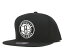 ミッチェル&ネス キャップ スナップバック ウール ソリッド ブルックリンネッツ ブラック Mitchell&Ness 【返品・交換対象外】