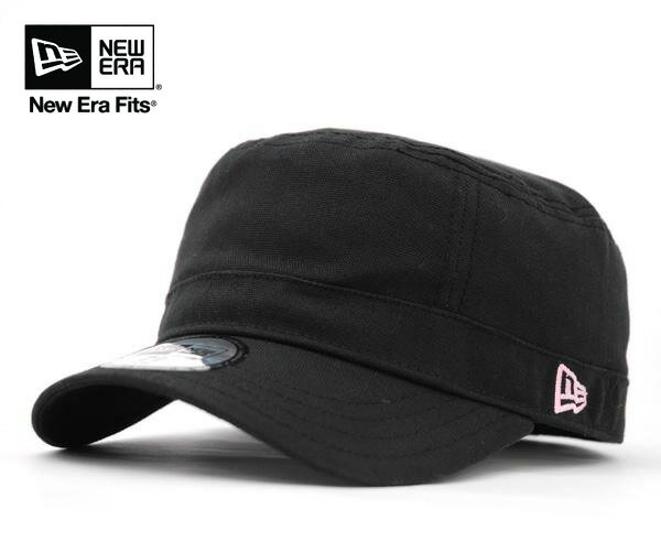 ニューエラ キャップ ミリタリーキャップ ワークキャップ ブラック NEWERA WM-01 MILITARY WORK BLACK/PINK [ 帽子 ヘッドギア ミリタリー ワーク new era cap ニューエラキャップ newera キャップ 大きいサイズ メンズ レディース ゴルフ ] 送料無料 【R】