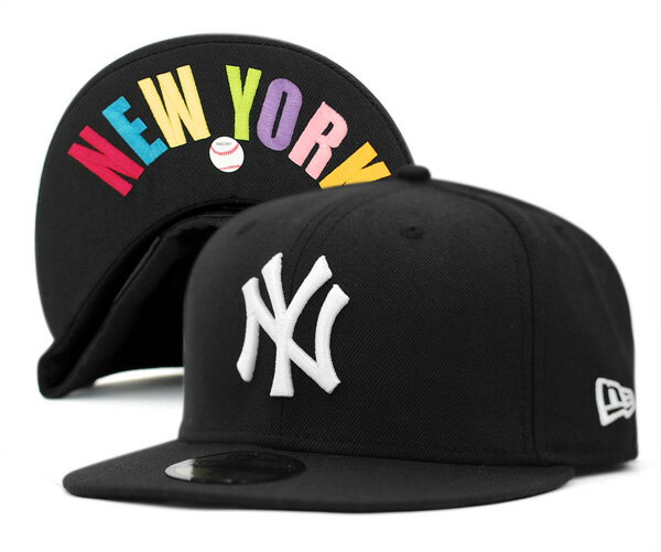 ニューエラ ニューヨークヤンキース バイザーロゴ ブラック NEWERA VISOR LOGO NEW YORK YANKEES BLACK [ 帽子 メンズ キャップ ヘッドギア new era cap ニューエラキャップ newera キャップ NY 大きいサイズ ] 送料無料 【R】