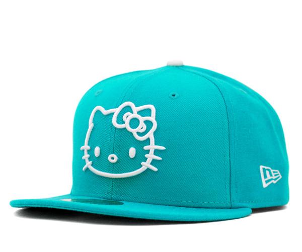 ハローキティ×ニューエラ コラボキャップ ティール【あす楽対応_関東】★HELLO KITTY×NEWERA BASIC LOGO KITTY TEAL [ NEW ERA CAP ]