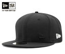 [ 送料無料 ] ニューエラ キャップ フラッグフローレス ブラック 帽子 NEWERA 59FIFTY CAP FLAG FLAWLESS BLACK [ 限りなく無地 近い キャップ new era cap ニューエラキャップ 大きい サイズ メンズ レディース ] 【R】[BK] #CP:B