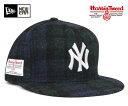 オンスポッツ別注 ニューエラ キャップ ハリスツイード コラボ 59FIFTY MLB ニューヨークヤンキース グリーン NEW ERA NEWERA 帽子 メンズ レディース ONSPOTZ ORIGINAL