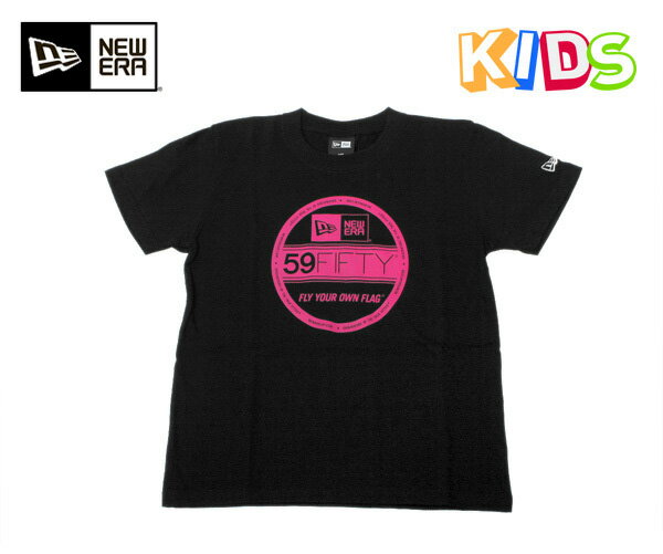 ニューエラ キッズ バイザーステッカー Tシャツ ブラック