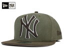 NEW ERA(ニューエラ) 9FIFTY スナップバックキャップ MLB ニューヨークヤンキース ヘザーグランド ヘザーアーミー 帽子 メンズ レディース 【UN-】