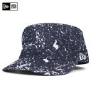 NEW ERA(ニューエラ) ワークキャップ WM-01 スプラッシュペイント インディゴデニム | CAP SPLASH PAINT INDIGO DENIM | 帽子 メンズ ミリタリーキャップ
