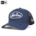 【SOLD OUT】NEW ERA GOLF(ニューエラ ゴルフ) 9FORTY メッシュキャップ Aフレーム トラッカー ロゴ インディゴデニム 帽子 メンズ レディース