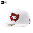 ニューエラ キャップ ハローキティ コラボ 59FIFTY リボンフェイス ホワイト NEW ERA NEWERA 帽子 メンズ レディース