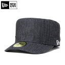 NEW ERA(ニューエラ) ワークキャップ WM-01 ヘリンボーンデニム ネイビー NEWERA 帽子 メンズ レディース