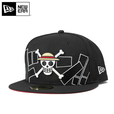 ニューエラ キャップ ワンピース コラボ 59FIFTY ドン ルフィ ブラック ONE PIECE NEW ERA NEWERA 帽子 メンズ レディース