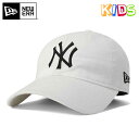 ニューエラ キッズ キャップ サイズ調整 9TWENTY MLB ニューヨークヤンキース ホワイト NEW ERA KIDS 帽子 ヤンキース 白 スナップバックキャップ new era キッズキャップ ストリート コットンキャップ newera ぼうし キッズキャップ帽子