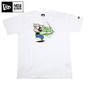 ニューエラ ポパイ コラボ Tシャツ フラッグロゴ ホワイト NEW ERA POPEYE 半袖 半そで 白 new era メンズTシャツ ストリート ヒップホップ おしゃれ newera 半袖Tシャツ 【MB】