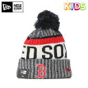 ニューエラ キッズ ニット帽 ポンポン SPORT MLB ボストン レッドソックス ネイビー NEW ERA YOUTH ニットキャップ ニューエラキャップ ブランド おしゃれ 秋冬 ストリート キッズニット帽 ぼうし 【YP】