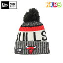 ニューエラ キッズ ニット帽 ポンポン SPORT NBA シカゴ ブルズ ブラック NEW ERA YOUTH ニットキャップ ニューエラキャップ ブランド おしゃれ 秋冬 ストリート キッズニット帽 黒 ぼうし 【YP】
