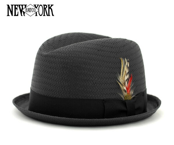 ニューヨークハット トーヨーブルース ブラック NEW YORK HAT TOYO BLUES BLACK [ 帽子 ヘッドギア 麦わら 麦わら帽子 ストローハット 中折れ ニューヨーク ハット NEWYORKHAT 大きいサイズ メンズ レディース ]
