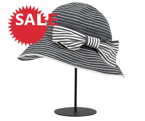 SALE セール [20%OFF] ミルサ レディース ハット ブラック MILSA LADIES HAT M BI-COLOURTAPE TULIP BLACK[ チューリップハット UVカット UV 夏 ツバ広 紫外線対策 帽子 ] 【返品・交換対象外】★ [ サマーセール ]