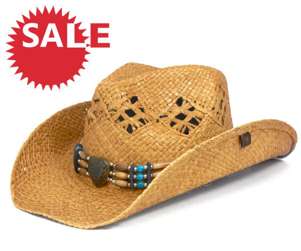 SALE セール [30%OFF] ピーターグリム レディース ハット ナチュラル PETER GRIMM LADIES HAT HOPI NATURAL [ 帽子 ヘッドギア 麦わら 麦わら帽子 ストローハット ストロー テンガロンハット テンガロン ピーター グリム PETERGRIMM ] 【返品・交換対象外】