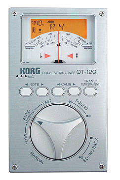 KORG　コルグオーケストラル・チューナー　OT-120ソフトケース付き