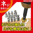 送料無料 ネジ外しビット工具 4サイズセット バカネジ外しビット ネジ外し ねじ外し ビット ネジ 除去 特殊工具 電動工具 電動ドライバー部品 ER-UNSR4