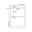 MCL-27 ラベルシート レーザープリンタ用 A4/2面 500シート 【送料無料】