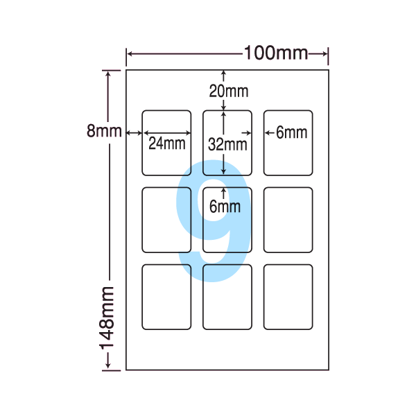 【全品送料無料】写真プリントシール SCJH24 はがき/9面 500シート