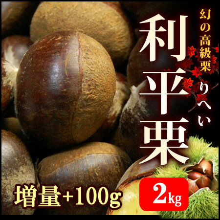 利平栗2L（2.1kg）幻の利平栗（2kg＋虫食い保障100g）甘い栗の最高峰ブランド!!希少な利平栗をお届け【くり・クリ・栗】