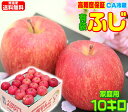 A【常温便送料無料】グルメ大賞受賞品種CAりんご冷蔵貯蔵 高糖度 有袋ふじ 家庭用10キ