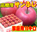 糖度13度保証サンふじ 家庭用10キロりんごの本場青森県から産地直送♪グルメ大賞2011受賞の実績！毎日のフルーツや、お歳暮にもピッタリ♪全国一律青森りんご平成24年産！シャキッ＆ジューシィ〜！糖度13度以上の太陽の恵みイッパイ訳ありで、お得っ！