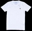 アバクロ / abercrombie&fitch ◆正規品・本物◆メンズ Vネック Tシャツ◆ホワイト 【あす楽対応】【正規品】
