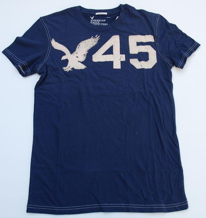 アメリカンイーグル / American EagleTシャツ　【ネイビー×ピンク】（メンズSサイズ） ★【正規品】【yokohama】