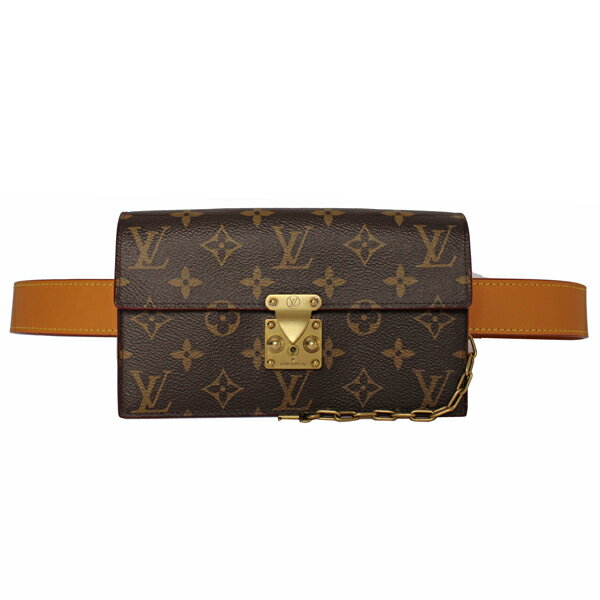 LOUIS VUITTON ルイヴィトン ベルトポーチ Sロック・ベルトポーチ モノグラム・キャンバス モノグラム ブラウン ゴールド金具 M44667【送料無料】【中古】【D4357】